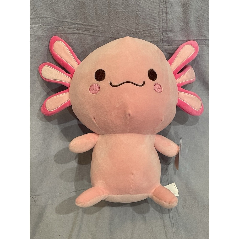 NEW Nanco Adorable Pink Axolotl 11" Plush Stuffed Animal Toy